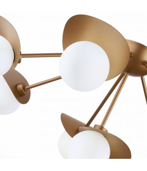 SLE220502-08 Люстра потолочная Золотистый/Белый G9 8*5W BOLZANO-foto5