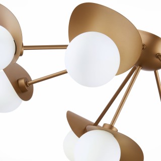 SLE220502-08 Люстра потолочная Золотистый/Белый G9 8*5W BOLZANO-foto5