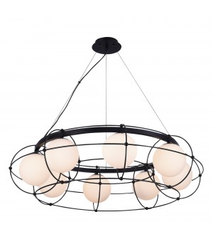 SL1189.403.08 Люстра подвесная ST-Luce Черный/Опал G9 8*5W BEATA-foto3