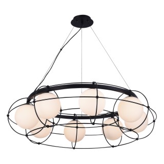 SL1189.403.08 Люстра подвесная ST-Luce Черный/Опал G9 8*5W BEATA-foto3