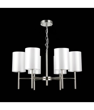 SLE107303-06 Светильник подвесной Никель/Белый E14 6*40W NOIA-foto5