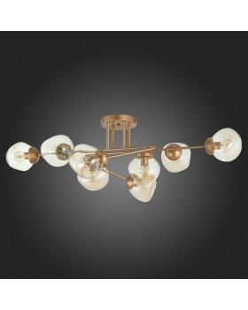 SLE155702-08 Люстра потолочная Золотистый/Янтарный E14 8*40W MORE-foto8