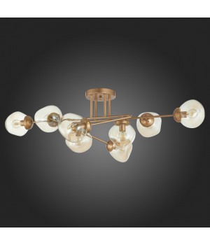 SLE155702-08 Люстра потолочная Золотистый/Янтарный E14 8*40W MORE-foto8