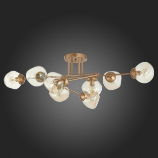 SLE155702-08 Люстра потолочная Золотистый/Янтарный E14 8*40W MORE-foto8