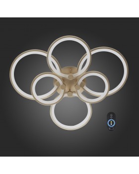 SL867.202.06 Люстра потолочная ST-Luce Золотистый/Белый LED 1*85W 3000K-6000K TWIDDLE DIMMER-foto4