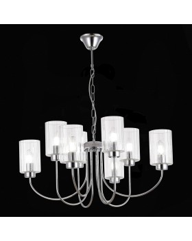 SLE1127-103-08 Светильник подвесной Хром/Прозрачный E14 8*40W TILDA-foto4