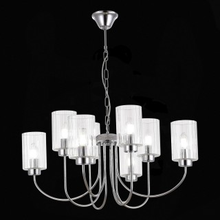 SLE1127-103-08 Светильник подвесной Хром/Прозрачный E14 8*40W TILDA-foto4