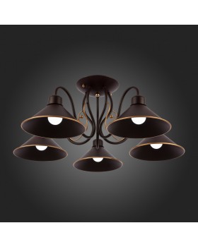 SLE120402-05 Люстра потолочная Темно-коричневый/Черный E27 5*60W CIOLLA-foto5