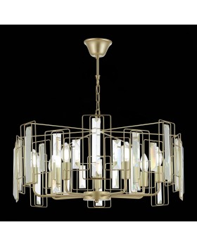 SLE103403-07 Люстра подвесная Шампань/Прозрачный E14 7*40W GIANO-foto4