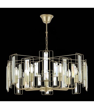 SLE103403-07 Люстра подвесная Шампань/Прозрачный E14 7*40W GIANO-foto4