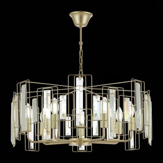 SLE103403-07 Люстра подвесная Шампань/Прозрачный E14 7*40W GIANO-foto4