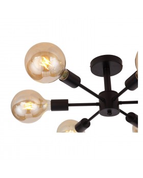 SL419.402.06 Люстра потолочная Черный E27 6*60W ANO-foto16