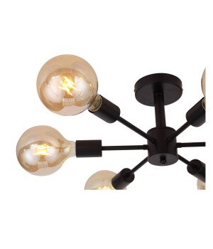 SL419.402.06 Люстра потолочная Черный E27 6*60W ANO-foto16