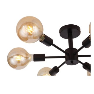 SL419.402.06 Люстра потолочная Черный E27 6*60W ANO-foto16