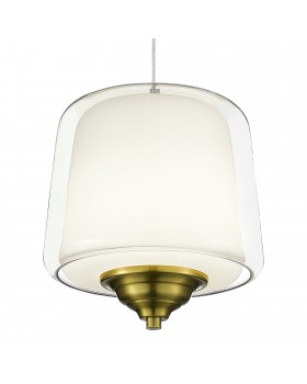 SL6127.303.01 Светильник подвесной ST-Luce Латунь/Белый, Прозрачный LED 1*18W 3000K PANDORA-foto3