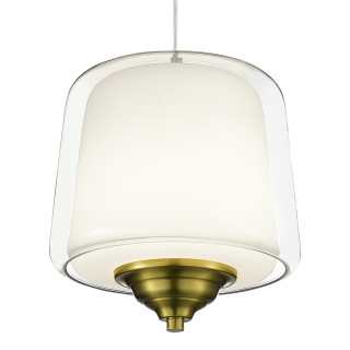 SL6127.303.01 Светильник подвесной ST-Luce Латунь/Белый, Прозрачный LED 1*18W 3000K PANDORA-foto3