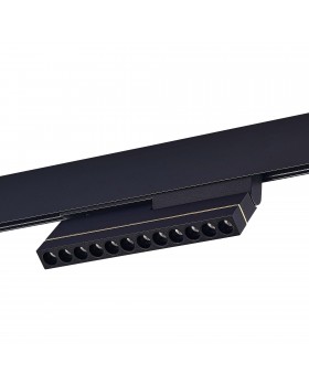 ST805.436.12 Магнитный трековый светильник Черный LED 1*12W 3000K 450Lm Ra>90 36° IP20 L220xW22xH117 48VV SKYLINE 48-foto2