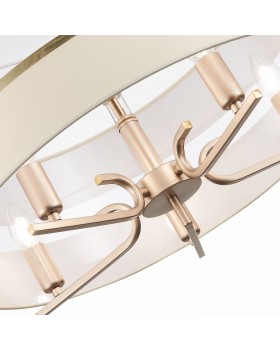 SLE300213-05 Светильник подвесной Шампань/Белый, Золотистый E14 5*40W ALMESE-foto3