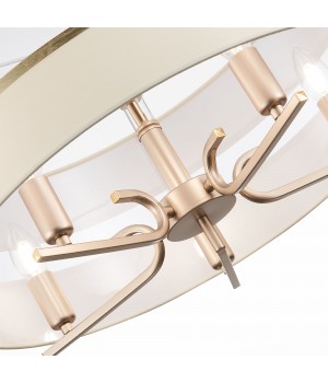 SLE300213-05 Светильник подвесной Шампань/Белый, Золотистый E14 5*40W ALMESE-foto3