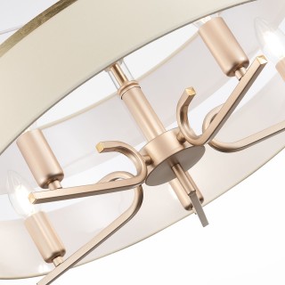 SLE300213-05 Светильник подвесной Шампань/Белый, Золотистый E14 5*40W ALMESE-foto3