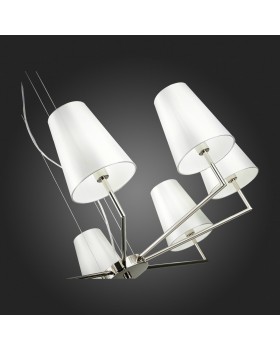 SLE105903-08 Светильник подвесной Никель/Белый E14 8*40W BELLINO-foto9