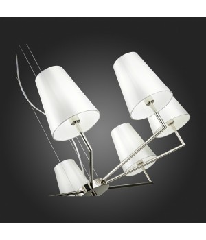 SLE105903-08 Светильник подвесной Никель/Белый E14 8*40W BELLINO-foto9