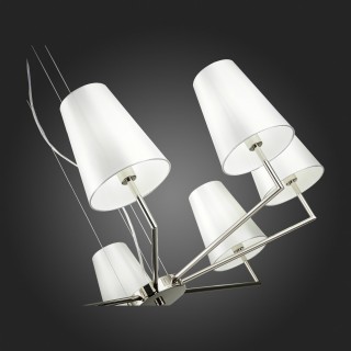 SLE105903-08 Светильник подвесной Никель/Белый E14 8*40W BELLINO-foto9