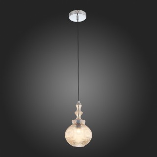 SL363.303.01 Подвес ST-Luce Хром/Янтарный E27 1*60W RIEVO-foto5