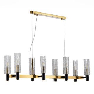 SL1238.303.08 Люстра подвесная ST-Luce Латунь/Кракелированное стекло E14 8*40W CASALI-foto2