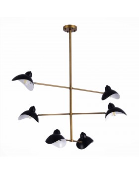 SL1801.303.06 Люстра подвесная ST-Luce Античная бронза/Черный E14 6*60W MINNE-foto2