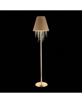 SL1138.205.01 Торшер Французское золото/Бежевый, Прозрачный E27 1*40W MEDDO-foto5