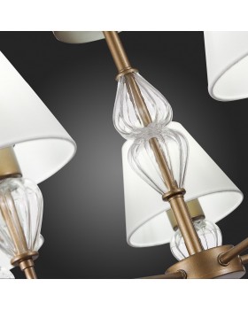 SLE107423-05 Люстра подвесная Золотистый/Белый E14 5*60W DALIDA-foto3