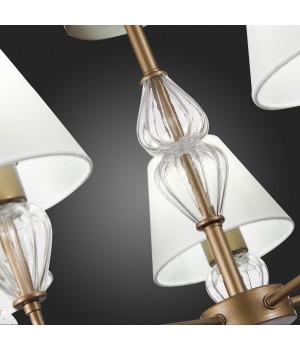 SLE107423-05 Люстра подвесная Золотистый/Белый E14 5*60W DALIDA-foto3