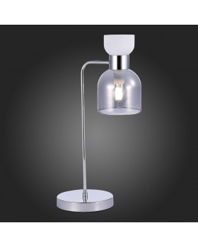 SLE1045-104-01 Настольная лампа Хром/Белый, Дымчатый E14 1*40W VENTO-foto4