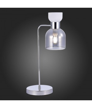 SLE1045-104-01 Настольная лампа Хром/Белый, Дымчатый E14 1*40W VENTO-foto4