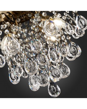 SLE160102-04 Светильник потолочный Бронза/Прозрачный E14 4*60W KAME-foto12