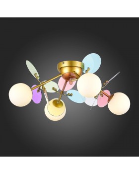 SLE2502-202-04 Люстра потолочная Золотистый/Разноцветный G9 4*5W VOLA-foto5
