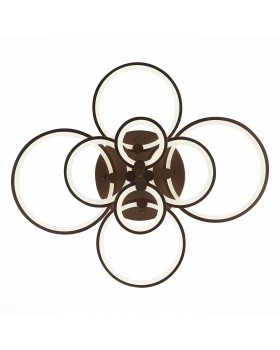 SLE200372-08 Светильник потолочный Кофейный/Белый LED 1*256W 3000-6000K LETO-foto5