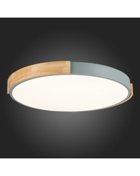 SLE201372-01 Светильник потолочный Серый, Светлое дерево/Белый LED 1*40W 3000K/4000K/6000K DELIA-foto4