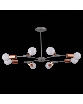 SLE106403-08 Люстра подвесная Серый, Розовое золото E27 8*60W PALARE-foto10