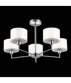 SLE105003-05 Люстра подвесная Хром/Белый E14 5*40W BELGE-foto4