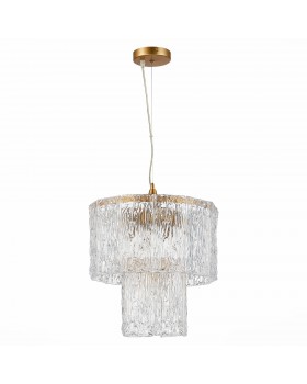 SLE283203-05 Люстра подвесная Золотистый/Прозрачный E27 5*40W RIDA-foto2