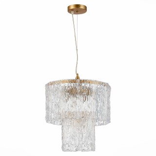 SLE283203-05 Люстра подвесная Золотистый/Прозрачный E27 5*40W RIDA-foto2