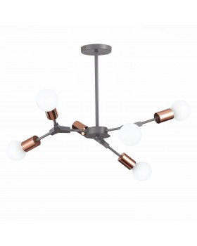 SLE106403-06 Люстра подвесная Серый, Розовое золото E27 6*60W PALARE-foto11