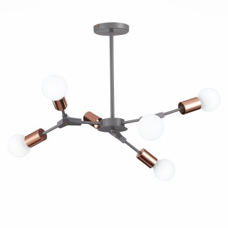 SLE106403-06 Люстра подвесная Серый, Розовое золото E27 6*60W PALARE-foto11