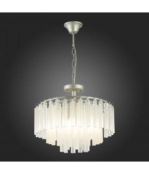 SLE260113-05 Люстра подвесная Серебро/Прозрачный E14 5*40W REGGIO-foto5