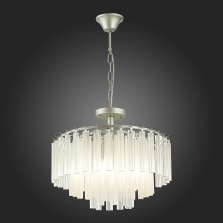 SLE260113-05 Люстра подвесная Серебро/Прозрачный E14 5*40W REGGIO-foto5