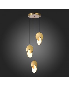 SL6107.203.03 Светильник подвесной ST-Luce Золотистый/Белый Золотистый LED 3*12W 3000K Eclisse-foto5