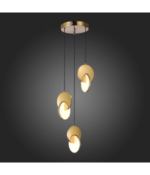 SL6107.203.03 Светильник подвесной ST-Luce Золотистый/Белый Золотистый LED 3*12W 3000K Eclisse-foto5