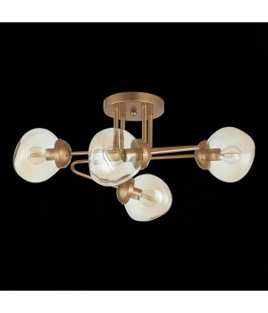 SLE155702-04 Люстра потолочная Золотистый/Янтарный E14 4*40W MORE-foto4
